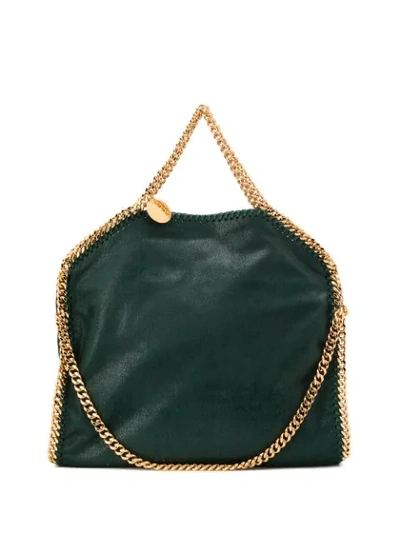 Shop Stella Mccartney Falabella Tote Bag In Green