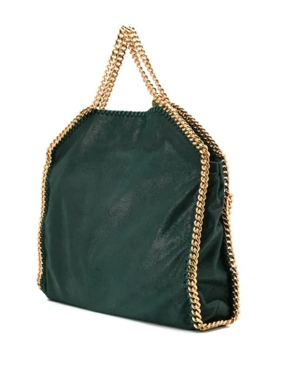 Shop Stella Mccartney Falabella Tote Bag In Green