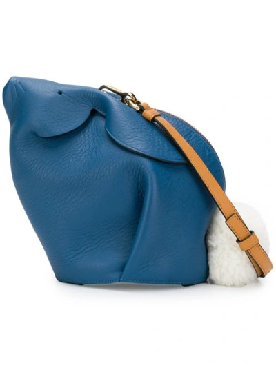 Shop Loewe Bunny Mini Bag In Blue