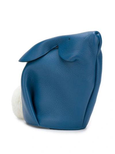 Shop Loewe Bunny Mini Bag In Blue