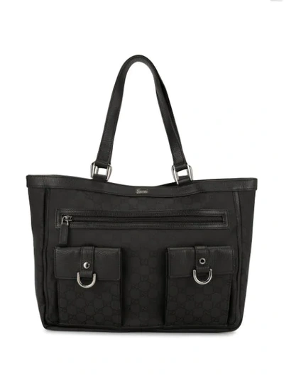 Pre-owned Gucci Ssima Abbey Shoulder Bag In Black