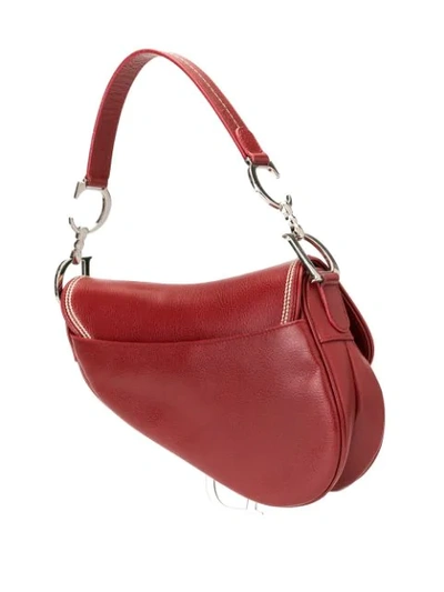 Pre-owned Dior  Saddle Shoulder Bag In Red