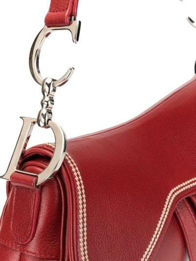 Pre-owned Dior  Saddle Shoulder Bag In Red