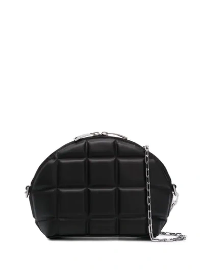 Shop Bottega Veneta Mini Padded Cross-body Bag In Black