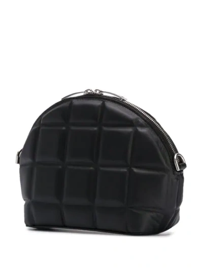 Shop Bottega Veneta Mini Padded Cross-body Bag In Black