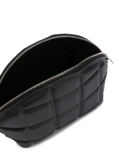 Shop Bottega Veneta Mini Padded Cross-body Bag In Black