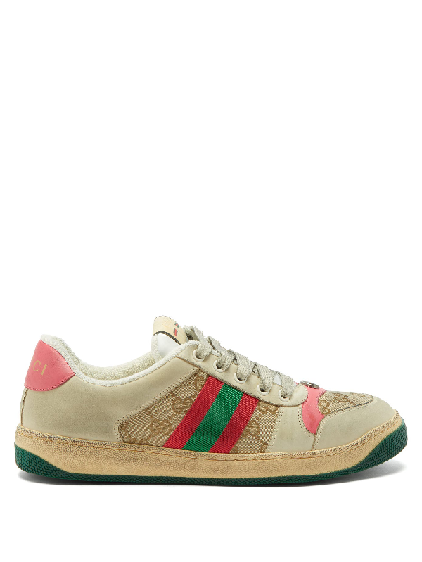 gucci logo trainers