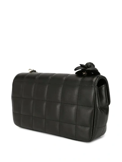 Pre-owned Chanel Chocolate Bar Quilt Shoulder Bag In Black