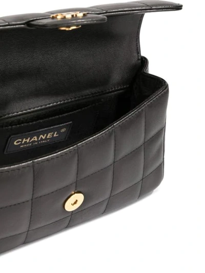 Pre-owned Chanel Chocolate Bar Quilt Shoulder Bag In Black