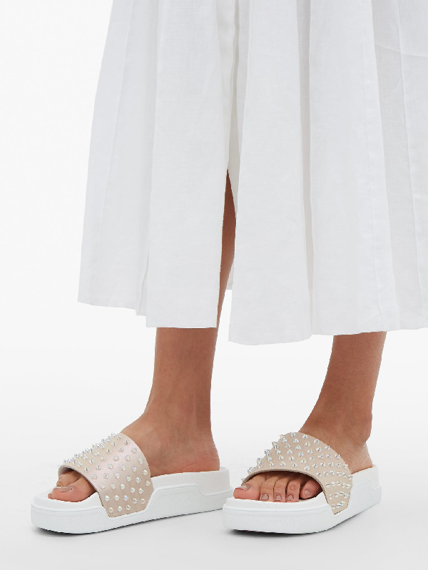 louboutin pool fun slides