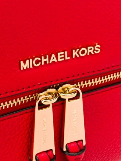 Shop Michael Michael Kors Medium Rhea Backpack In Red