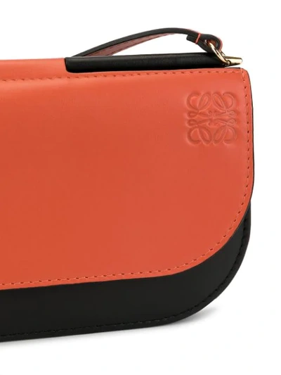 Shop Loewe Mini Saddle Bag In Orange