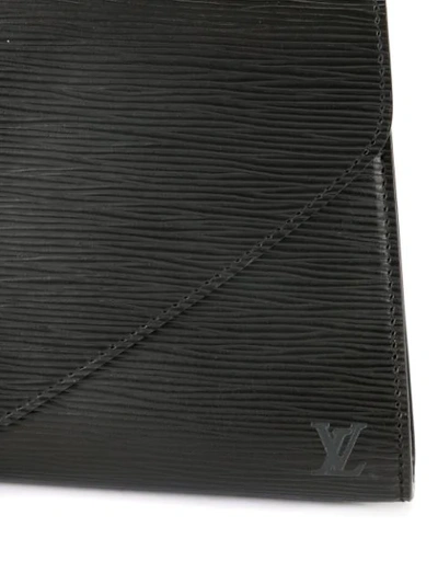 Pre-owned Louis Vuitton Arts Deco Gm Clutch In Black