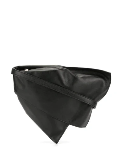 Shop Discord Yohji Yamamoto Muffle Small Shoulder Bag In Black