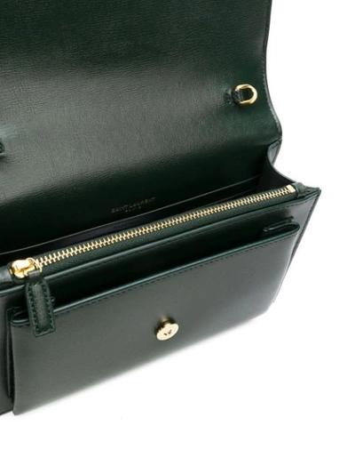 Shop Saint Laurent Sunset Bag In Green