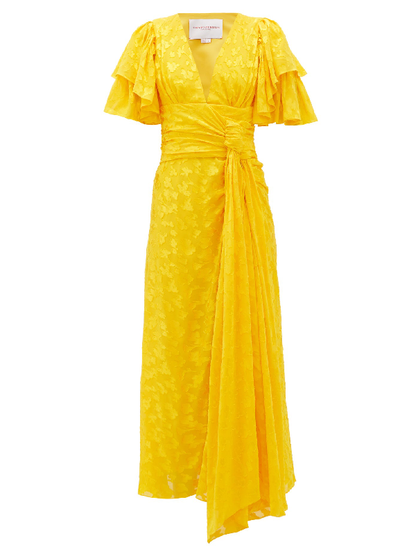 yellow dress carolina herrera