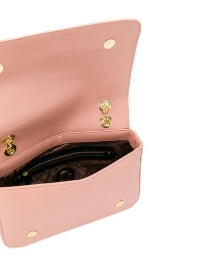 Shop Love Moschino Logo Shoulder Bag In Pink