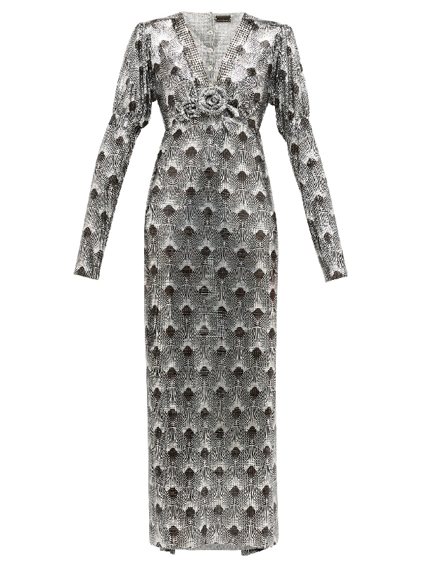 paco rabanne silver dress