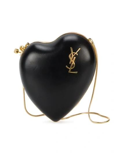 Shop Saint Laurent Love Box Bag In Black