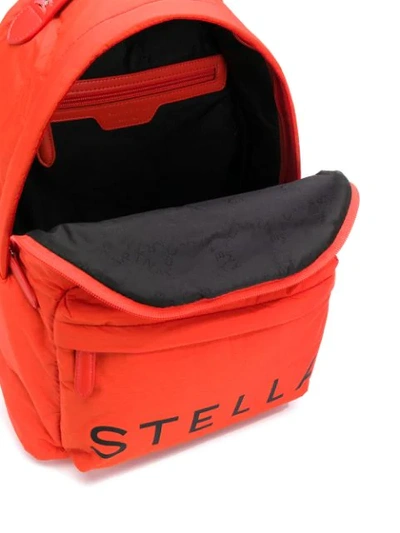 Shop Stella Mccartney Stella Logo Backpack In Orange