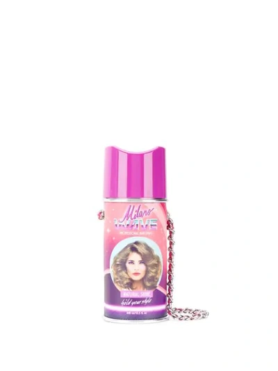 Shop Moschino Hairspray Bottle Bag In Pink
