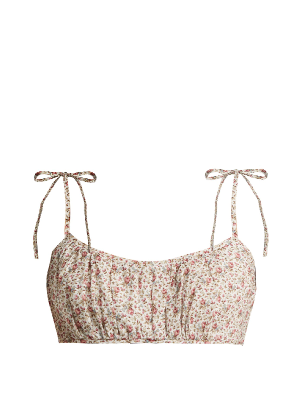 cream bralette crop top