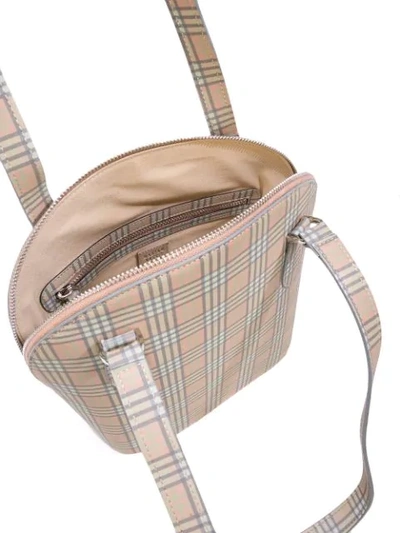 Shop Maryam Nassir Zadeh Honey Check-print Shoulder Bag