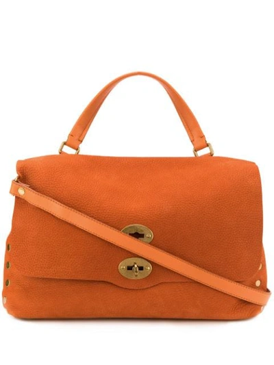 Shop Zanellato Abgerundete Handtasche In Orange