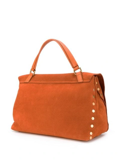 Shop Zanellato Abgerundete Handtasche In Orange