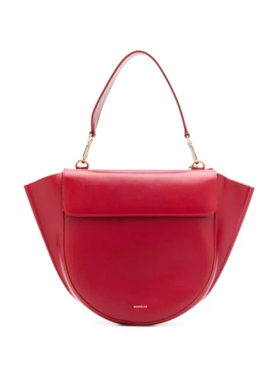 Shop Wandler Hortensia Medium Tote Bag - Red