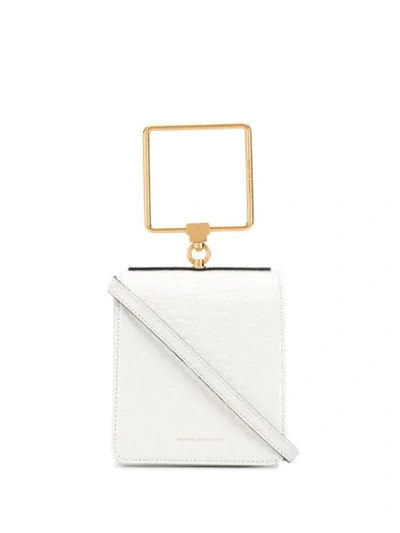 Shop Marge Sherwood Logo Top-handle Tote In White