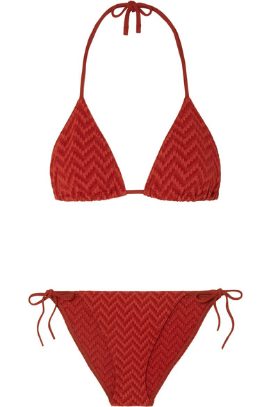 seersucker bikini top