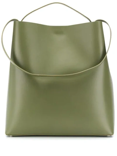 Shop Aesther Ekme Sac Large Tote In Green