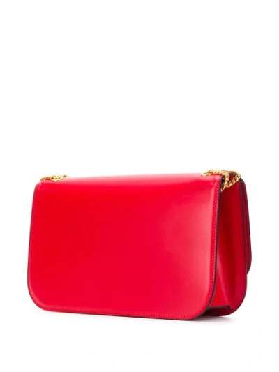 Shop Valentino Vlogo Shoulder Bag In Red
