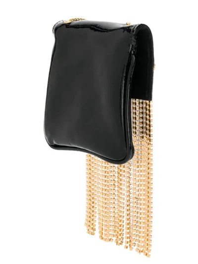 Gcds Mini Rhinestone Crossbody Bag In Black