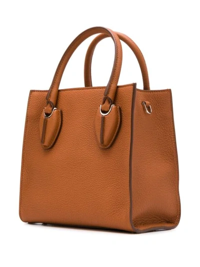 Shop Tod's Small Shopping Tote In Brown