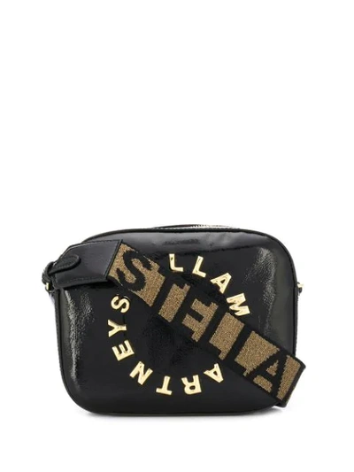 Shop Stella Mccartney Stella Logo Camera Bag In Black