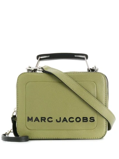 Shop Marc Jacobs The Textured Box Bag In 319 Moss