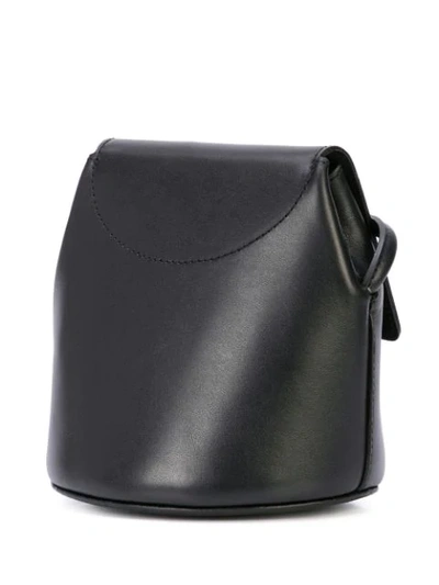 Shop Modern Weaving Petite Trapeze Bucket Bag In Black