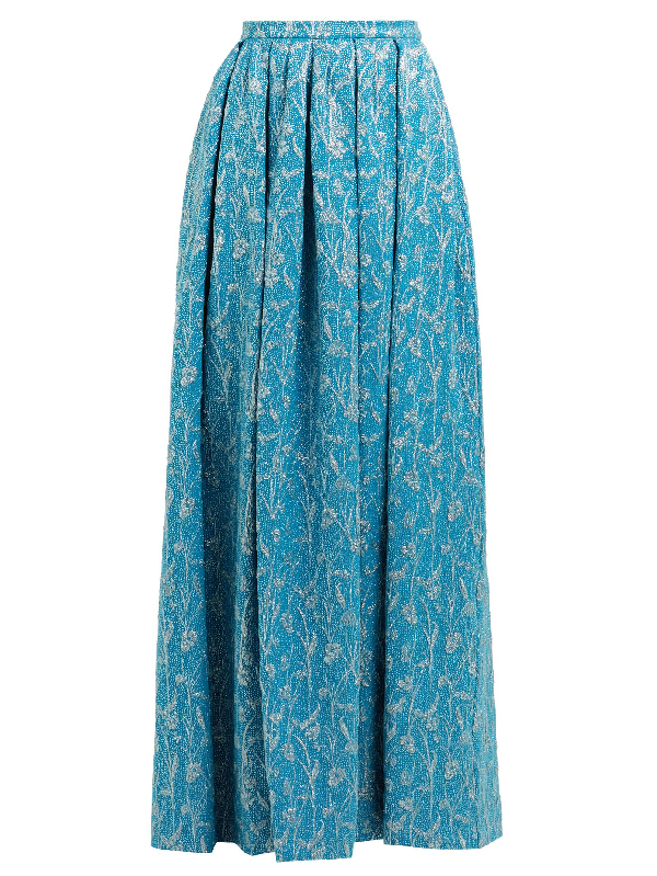 brocade maxi skirt