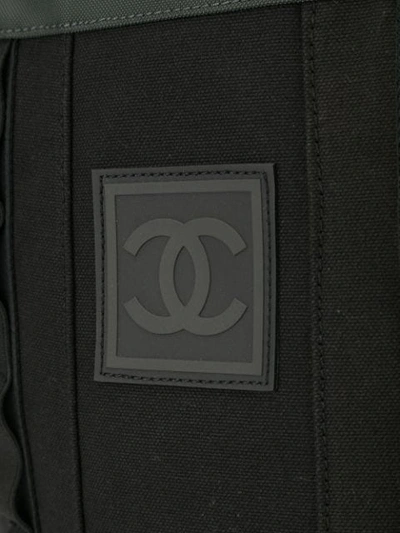 Pre-owned Chanel Sport Line Cc Backpack In Black