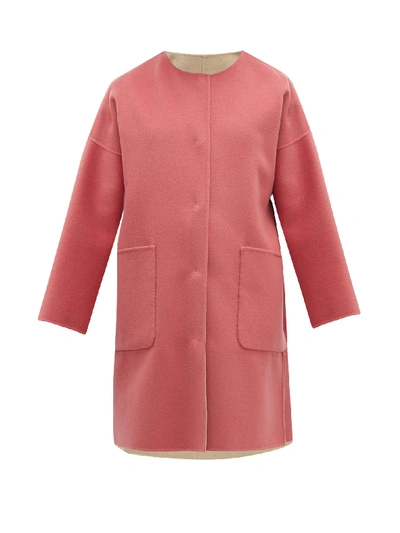 Weekend Max Mara Drava Reversible Dolman-sleeve Coat In Pink | ModeSens