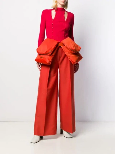 Shop Jacquemus La Ceinture Banane Belt Bag In Orange