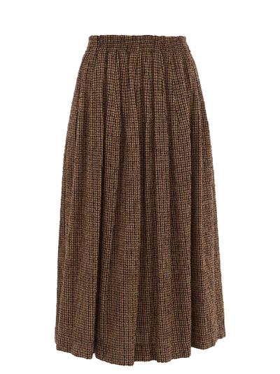 Tweed skirt 2024 with elastic waist