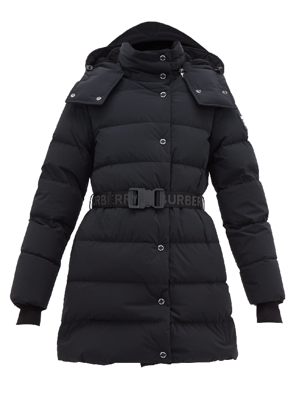 burberry eppingham belted puffer jacket