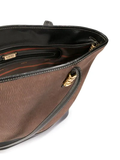 Pre-owned Loewe Shoulder Tote Bag In Brown