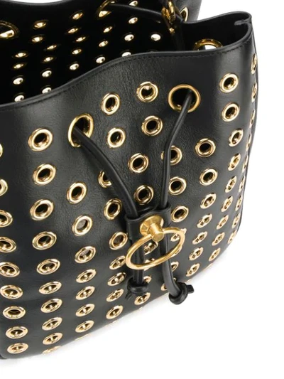 Shop Mulberry Eyelet Bucket Bag In Black