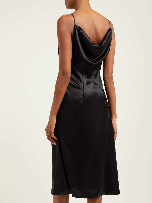 black versace gown