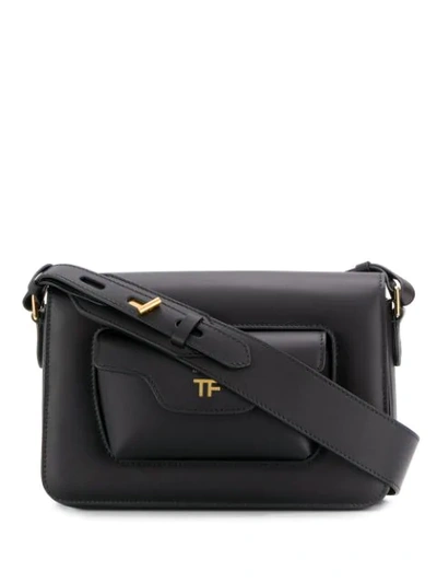 Shop Tom Ford Hollywood Shoulder Bag In Black