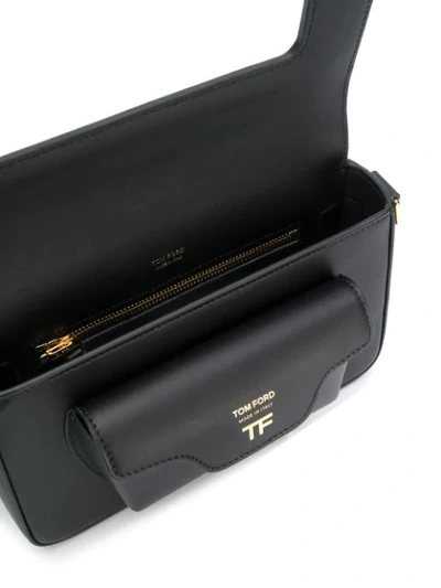 Shop Tom Ford Hollywood Shoulder Bag In Black